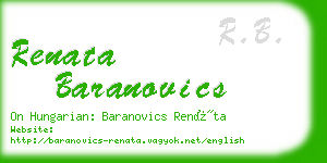 renata baranovics business card